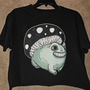 Frog Mushroom Crop Tee